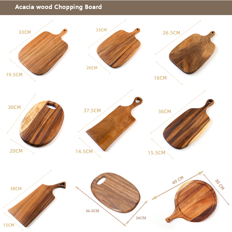 Planche à découper en bois d'acacia