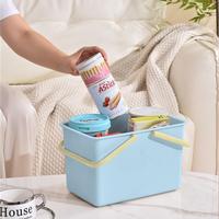 Panier de rangement en plastique grande capacité pour la maison, boîte de rangement multifonction durable en plastique pour vêtements avec poignée