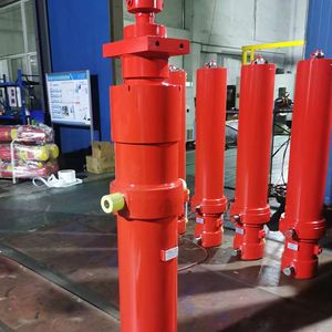 Cilindro hidráulico telescópico dobro-ativo com o rolamento para o guindaste montado caminhão basculante do elevador - Product Image 4