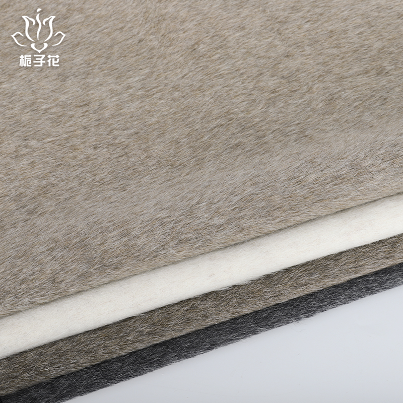 Good Quality 10%Cashmere 10%Alpaca 10%Mohair 70%Wool Double Sided Alpaca Wool Fabric
