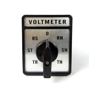 Voltmeter 3 Phase 4 Wire 7 Positions Cam Rotary Selector Changeover Switch