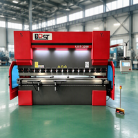 Presse plieuse de haute précision BOST 200T 4000mm pour tôles, système TP10S, 3+1 axes, machine de pliage Schneider Electric