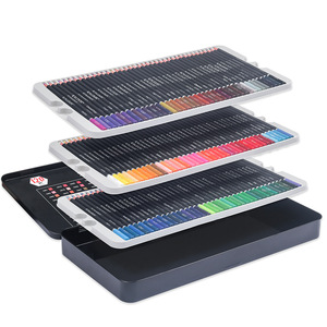 Matite da colorare con anima morbida di 120 qualità per adulti organizzate in scatola di latta di presentazione 120 forniture artistiche colorate per <span class=keywords><strong>coloristi</strong></span> - Product Image 4