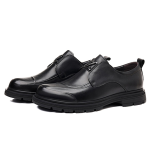 Men's Spring Fashion Derby Shoes Top Grain Leather High End Classic Style Elegant Leather Shoes for Men - Product Image 3