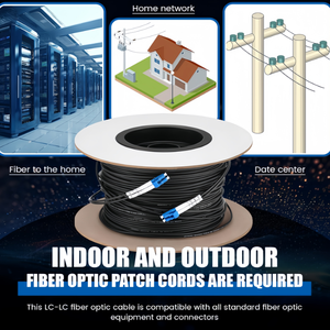 Cavo in <span class=keywords><strong>Fibra</strong></span> Ottica per <span class=keywords><strong>Internet</strong></span> da Esterno Armato LC-LC 9/125um, <span class=keywords><strong>Fibra</strong></span> Monomodale Duplex - Product Image 4