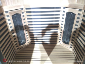 Hiện đại hồng ngoại xa phòng tắm hơi bằng gỗ hemlock Cedar phòng tắm hơi - Product Image 5