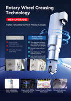 Machine de découpe d'étiquettes autocollantes numérique entièrement automatique à double alimentation de feuilles avec PLC Delta, vitesse de 1800 mm/s, écran de 7 pouces, découpeuse à plat