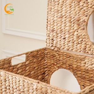 บ้านสัตว์เลี้ยง Ecoka ทนทาน กันน้ำ ย่อยสลายได้ ดีไซน์ทันสมัย คลาสสิก แข็งแรง ทำจากเชือกถอดซักได้ สำหรับแมวและสุนัข ใช้ได้ทุกฤดู - Product Image 4