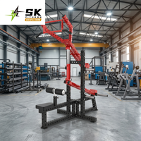 Machine à triceps et à poulies latérales à charge libre SK-K28, machine commerciale à triceps et à poulies latérales avec barre multi-prise pour centre de fitness