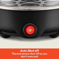 Mesin pemasak telur Mini otomatis portabel, alat masak telur listrik Stainless Steel mewah