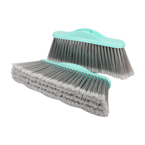 Cepillo de barrer con mango de polipropileno y cerdas de PVC, cabezal plano verde menta, cerdas densas, cepillo de limpieza reemplazable - Product Image 3