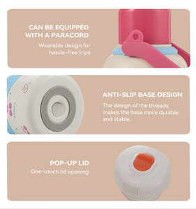 Botella de Agua Infantil Northfox de 800 ml, de Acero Inoxidable, Aislada al Vacío, con Tapa de Vaso, a Prueba de Fugas, Libre de BPA, para la Escuela - Product Image 4
