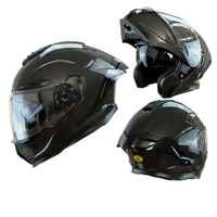 Nouveau casque de moto intégral modulaire ANT Factory Direct avec grande aile arrière, double visière, toutes saisons, homologué DOT, mousse ABS