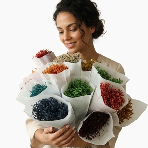Paquete de Material de Flores de Gypsophila <span class=keywords><strong>Paniculata</strong></span> Preservadas, Hechas a Mano, para Decoración del Hogar en Bodas, Día de la Madre y Pascua - HFloral Yunnan - Product Image 1