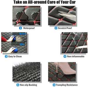 Alfombrillas de coche para <span class=keywords><strong>Prado</strong></span> 2010 ~ 2022 Ajuste personalizado Alfombrilla de suelo para todo tipo de clima Liners Juego completo de forro de fila delantera y trasera - Product Image 6