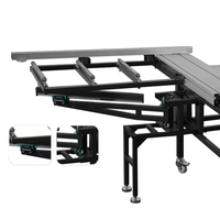 Scie à panneaux à bras oscillant HZ M2 à table coulissante horizontale de précision avec moteur 220V 4.2kW pour le travail du bois à usage domestique