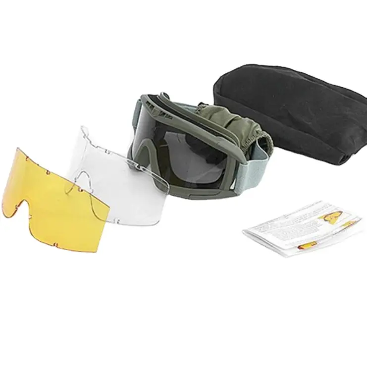 Custom logo TPU Mil-Spec Tactical Anti-Impact safety goggles Night vision Glasses
