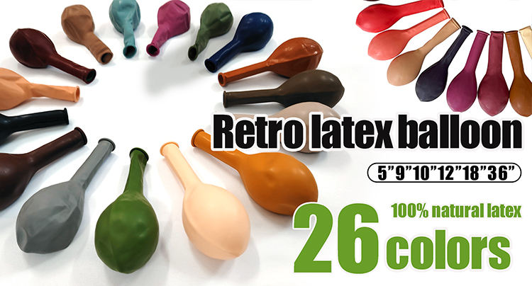 Factory Wholesale Kid's Party Retro Peach Green Latex Balloon Wedding Birthday Party Decoration