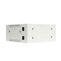 Armoire réseau murale RAL7035, rack de serveur pour magasin de détail, petite entreprise, CCTV DVR, 600*600mm, 4U, porte en verre