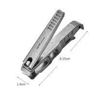 Kit de Manucure Portable Premium en Titane avec Coupe-Ongles, Lime à Ongles et Grand Coupe-Ongles, Emballage Individuel, OEM ODM, Modèle Personnalisé