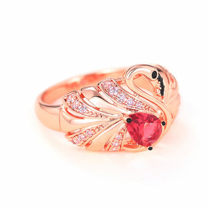 Anello con Design a Fenicottero, Gioiello di Tendenza in Stile Animale per Vacanze, per Donne - Product Image 6