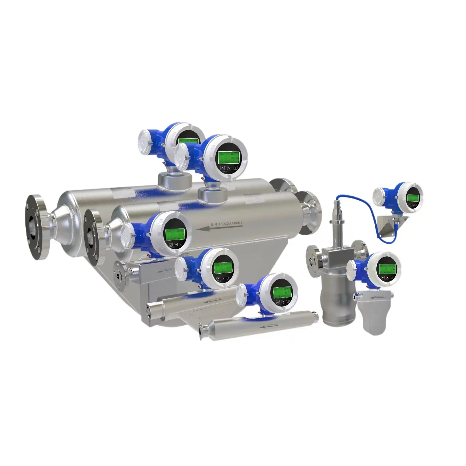 Mater de Massa Coriolis medidor de fluxo de gás Natural do gás DN50 Ampla Temperatura De Saída Modbus medidor de fluxo de massa