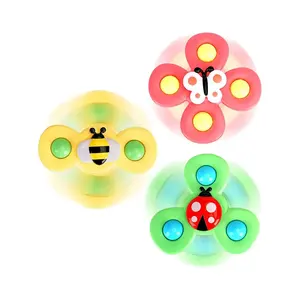 2023 Hete Verkopende Zuignap Spinner Draaiend Speelgoed Cartoon Baby Bad Speelgoed Voor Peuters Kinderen Verjaardagscadeaus