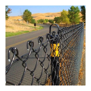 Chất lượng cao 4.7cx50m không thấm nước mạ kẽm kim cương lưới hàng rào PVC tráng sự riêng tư kim loại trang trại Chuỗi liên kết hàng rào giá rẻ tùy chọn - Product Image 3