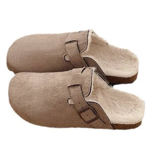 Chaussons d'automne-<span class=keywords><strong>hiver</strong></span> pour femmes en coton Bircan, nouvelles chaussures doublées de polaire avec semelle épaisse antidérapante, bout plat, semelle souple, chaussures décontractées - Product Image 5