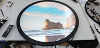 Affichage numérique tout-en-un Circle TV, écran tactile capacitif rond de 23,6 pouces pour les magasins de détail et les centres commerciaux, montage mural