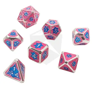 RPG Role Playing Table Game Resin DND Dice Set Board Games Polyhedral Edge Dice 7 Pieces Full Set bullet dice