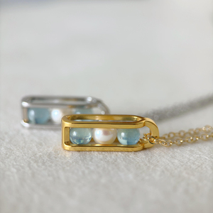 Collar Minimalista de Acero Inoxidable 316, Impermeable, con Colgante de Cuarzo Natural para Protección y Sanación, Regalo de Meditación para Ella - Product Image 6