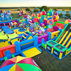 El Trampolín Inflable Comercial de Alta Resistencia Más Grande, Parque de Brincos Temático - Product Image 3