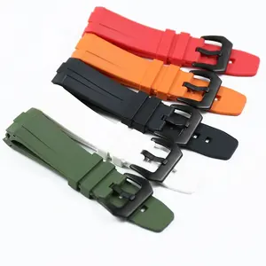 multi color 24 mm silicone watch band for panerai luminor strap marina sport rubber watch bracelet luxury
