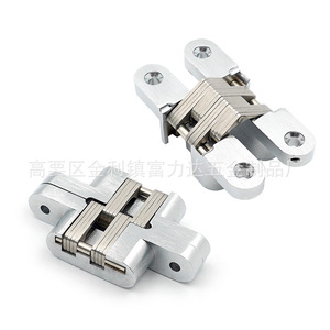 Bisagra Oculta en Forma de Cruz Fulida, Aleación de Zinc Cepillado, Herraje Moderno y Sencillo para Puertas de Muebles 13x45 13x60 16x70 19x95 25x118 - Product Image 4