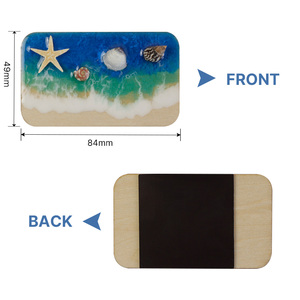 Imán de Resina para Refrigerador con Decoración de Estrella de Mar y Concha, Imán <span class=keywords><strong>3D</strong></span> con Escena Oceánica para Cocina, Armario y Decoración de Puertas Metálicas - Product Image 3