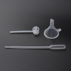 Braun Pipeta Cuentagotas de resorte 5ml 10ml 20ml 30ml Perfume de plástico Jeringa Dispensador de inyección Embudo Botella de paja Tapón Perfume - Product Image 2