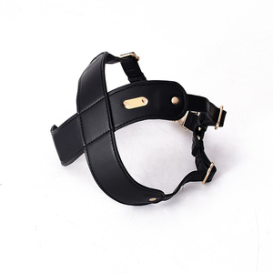 Set personalizzato di imbracatura per cani e guinzaglio regolabile riciclato stile occidentale di lusso impermeabile in pelle vegana Pet pettorina accessori - Product Image 2