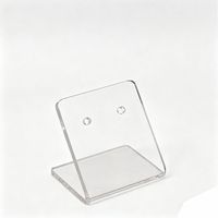 Présentoir à boucles d'oreilles en acrylique transparent pour clous d'oreilles et bijoux