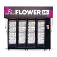 Distributeur automatique de fleurs fraîches d'extérieur Grande capacité Casiers intelligents pour la rue