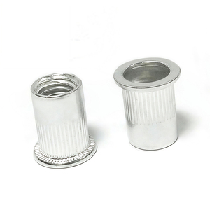 Bền nhẹ chống ăn mòn Hex khớp nối hạt Metric cường độ cao nhôm phẳng đầu có khía đinh tán <span class=keywords><strong>Nut</strong></span> din7339 - Product Image 3