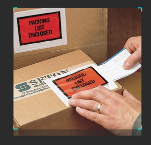 Sobre de lista de embalaje impresa personalizada al por mayor autoadhesivo impermeable etiqueta de envío sobres bolsas con papel de liberación - Product Image 4