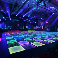 MM Magnetische Infinity LED-Tanzfläche Wasserdichte Outdoor-Fliesen für Hochzeiten Nachtclubs Partys Disco Tanzfläche