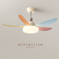 Lámpara LED Inteligente con Regulación de Intensidad, 34-36-48 Pulgadas, Diseño Europeo Moderno, 3 Colores, Control Remoto por Motor, 6 Velocidades, para Sala de Estar