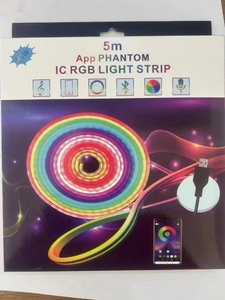 ชุดไฟ LED ซิลิโคนนีออน RGB 5V แบบยืดหยุ่น ควบคุมผ่านแอป Bluetooth ปรับสีได้ตามต้องการ กันน้ำระดับ IP67 เหมาะสำหรับตกแต่งไฟบรรยากาศสำหรับเล่นเกม - Product Image 2
