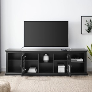Soportes de <span class=keywords><strong>TV</strong></span> de montaje en suelo clásico de simplicidad negra moderna <span class=keywords><strong>Mueble</strong></span> de <span class=keywords><strong>TV</strong></span> de madera multifunción <span class=keywords><strong>Mueble</strong></span> Para <span class=keywords><strong>TV</strong></span> - Product Image 1
