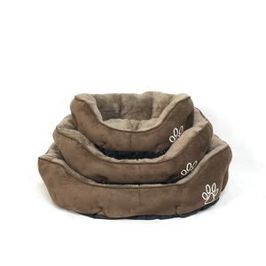 Di lusso eco-friendly solido modello quadrato cane letto caldo morbido inverno grotta nido per piccoli gatti e cuccioli - Product Image 2