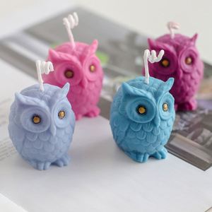 Night Owl Shape Custom Luxury Silicone Silicon Body Birthday Resin Candle Mold for 3D Cake Tools and Wax Jar Making - Product Image 4