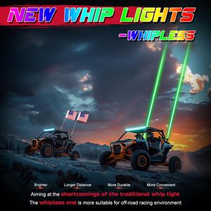 Whipless 채찍 조명 스카이 빔 외부 보조 RGB 스팟 ATV UTV 트럭 용 오프로드 자동차 레이저 안개등 - Product Image 3