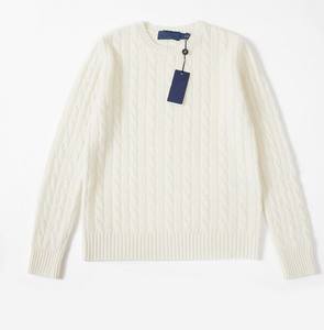 Pulls pour femmes, pull de créateur tendance, décontracté, à manches longues, tricoté pour l'hiver, à rayures, col rond, vente en gros - Product Image 4